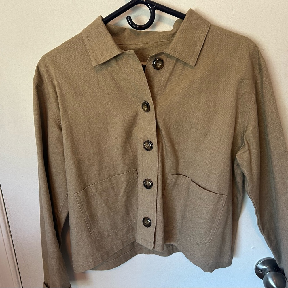Tan Button-Up Jacket